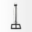 Monica II Tall Black Metal Glass Bottle Vase - Default Title