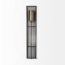 Newcomb 7x535 GoldBlack Metal Meshed Rectangular Wall Sconce - Default Title