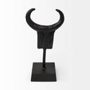Caleb 4L x 5W Black Metal Tribal Figurine - Default Title