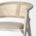 Tabitha 3075 Seat Height Beige FabricRattan Seat Blonde Wood Frame Bar Stool - Default Title