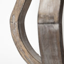 Brillion Small Rustic Wood Metal Table Candle Holder - Default Title