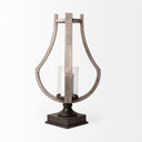 Brillion Large Rustic Wood Metal Table Candle Holder - Default Title