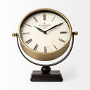 Houston Gold Metal Half Moon Base Table Clock - Default Title