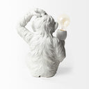Simia 12H White Resin Playful Monkey Table Lamp - Default Title