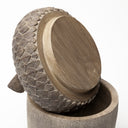Mandor I Small 6L x 6W Brown Resin Acorn Box - Default Title