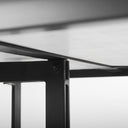Tanner I 71L x 35W Rectangular White Marble W Metal Base Dining Table - Default Title