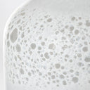 Pearl Short White Gold Rim Glass Vase - Default Title