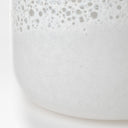 Pearl Short White Gold Rim Glass Vase - Default Title