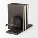 Tauro III Set of 2 10L x 5W Black Cast Aluminum Raging Bull Bookends - Default Title