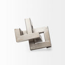 Link Small Silver Metal Sculpture Decorative Object - Default Title