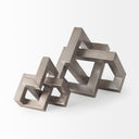 Link Small Silver Metal Sculpture Decorative Object - Default Title