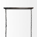 Josie 42x145x20 Natural Wood Chassis Six Light Chandelier - Default Title