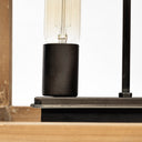 Josie 42x145x20 Natural Wood Chassis Six Light Chandelier - Default Title