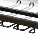 Chriselle Black Metal And Glass Two Tier Bar Cart - Default Title