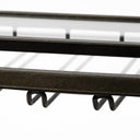 Chriselle Black Metal And Glass Two Tier Bar Cart - Default Title