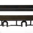 Chriselle Black Metal And Glass Two Tier Bar Cart - Default Title