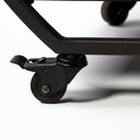 Chriselle Black Metal And Glass Two Tier Bar Cart - Default Title