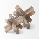 Vega II Large 7L x 7W Natural Wood Jack Object - Default Title