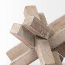 Vega II Large 7L x 7W Natural Wood Jack Object - Default Title