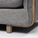 Roy I 84 Castlerock Gray Upholstered Three Seater Sofa - Default Title