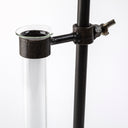 Jarvis Set of Five Dark Brown Metal and Glass Chemistry Inspired Bottles - Default Title