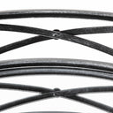 Piers Set of 2 Black Metal Mirrored Round Trays - Default Title