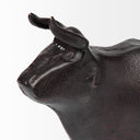 Taurus II 9L x 4W Black Cast Aluminum Bull Decorative Object - Default Title