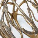 Sphaira Noir I Small 5L x 5W Gold Cast Aluminum Decorative Tree Branch Orb - Default Title