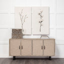 Niobe Set of 2 16L x 11W Gray Wooden Nesting Boxes - Default Title
