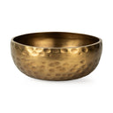 Karmel 12L x 12W Gold Hammered Aluminum Bowl - Default Title