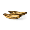 Karmen Set of 2 Gold Hammered Oversized Bowls - Default Title