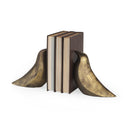 Dover Set of 2 15L x 4W Gold Aluminum Dove Bookends - Default Title