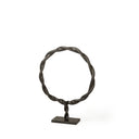 Rizwan Small Black Aluminum Braided Circular Object - Default Title