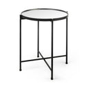 Samantha Small Black Mirror Top Accent Table - Default Title