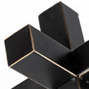 Abel Large 9L x 9W Black Metal Jack W Gold Accents - Default Title