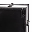 Christa 22L x 22W Black Metal Mirrored Base Square Tray - Default Title