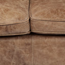 Cobain I 84 Brown Leather Two Seater Sofa - Default Title