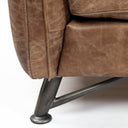 Cobain I 84 Brown Leather Two Seater Sofa - Default Title