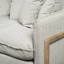 Roy I 84 Frost Gray Upholstered Three Seater Sofa - Default Title