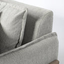 Roy I 84 Frost Gray Upholstered Three Seater Sofa - Default Title