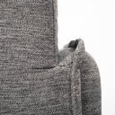 Roy II Castlerock Gray Upholstered and Brown Wood Frame Arm Chair - Default Title