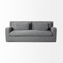 Denly II 92 Casterock Gray Slipcover Three Seater Sofa - Default Title