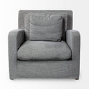 Denly III 38 X 3825 X 345 Castlerock Gray Slipcover Upholstered Arm Chair - Default Title