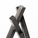Bastian Small 8L x 7W Black Metal Abstract Object - Default Title