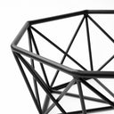 Davy 17L x 17W Black Metal Large Hexagonal Bowl - Default Title