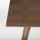 Nicholas II 72x39 Brown Solid Wood Top MetalWood Leg Dining Table - Default Title