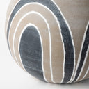 Cove Small BrownWhite Ceramic Vase - Default Title
