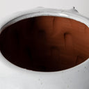 Julian Small Glossy White Ceramic Spoked Vase - Default Title