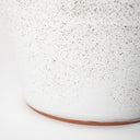 Julian Large Glossy White Ceramic Spoked Vase - Default Title