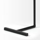 Ballatine 15L x 15W x 27H Brown Wood Round Top w Black Metal Base Accent Table - Default Title